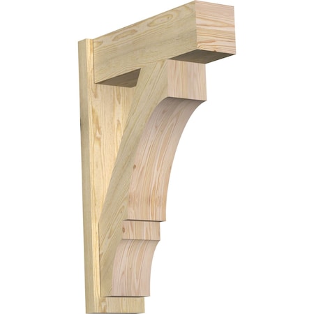 Ekena Millwork Balboa Block Rough Sawn Outlooker, Douglas Fir, 8"W x 24"D x 36"H OUT08X24X36BOA05RDF